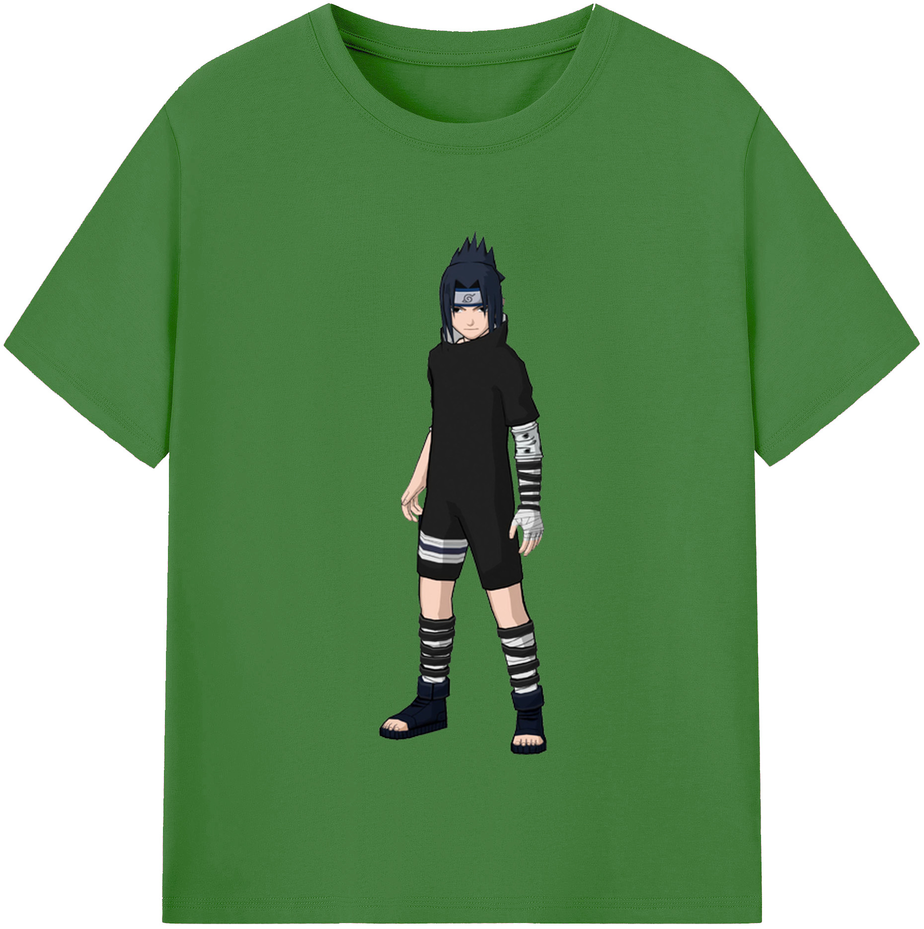 （画像用） NARUTO -ナルト- うちは サスケ Uchiha Sasuke レディースカジュアルプリントTシャツ（綿100％）
